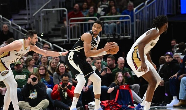 字母哥28+11波蒂斯14+8 雄鹿大胜鹈鹕豪取6连胜